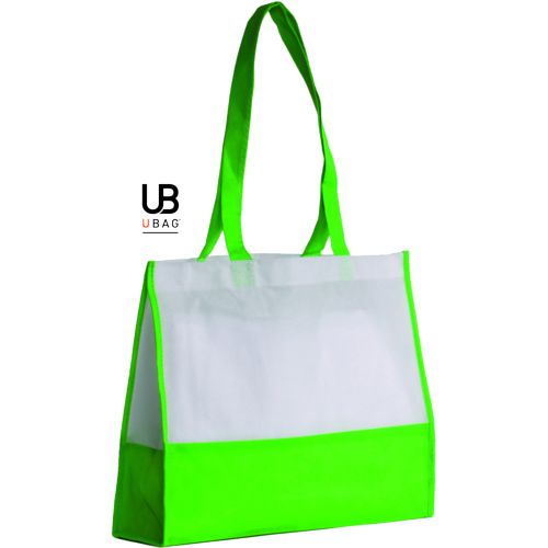 SAC SHOPPING BI-COULEUR 80GRS NON TISSÉ AVEC SOUFFLETS : TEL-AVIV