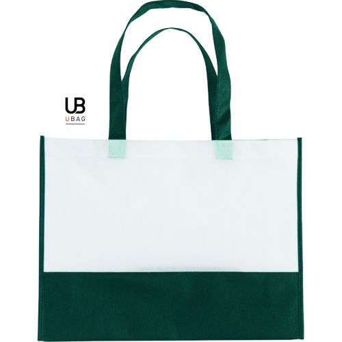 SAC SHOPPING BI-COULEUR 80GRS NON TISSÉ AVEC SOUFFLETS : TEL-AVIV