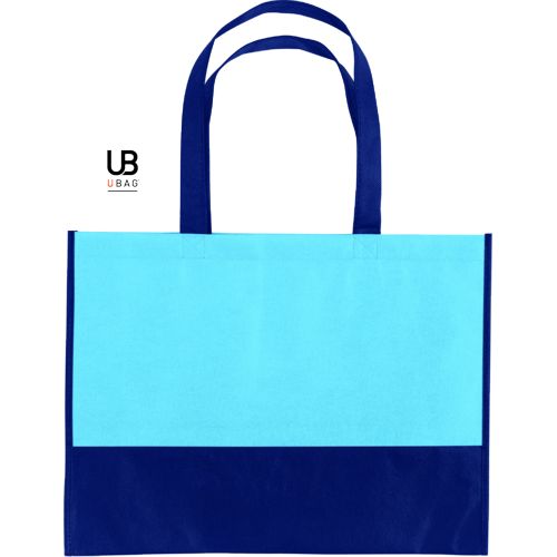 SAC SHOPPING BI-COULEUR 80GRS NON TISSÉ AVEC SOUFFLETS : TEL-AVIV