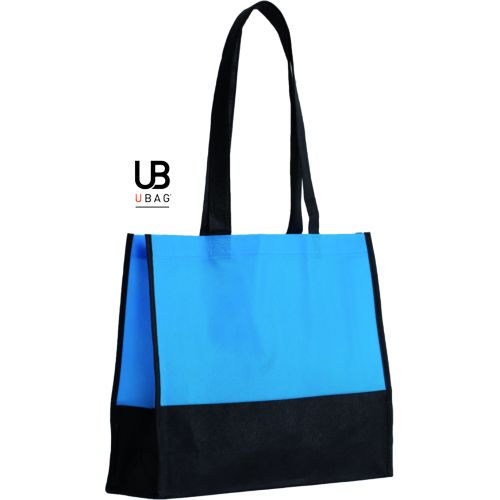 SAC SHOPPING BI-COULEUR 80GRS NON TISSÉ AVEC SOUFFLETS : TEL-AVIV