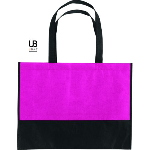 SAC SHOPPING BI-COULEUR 80GRS NON TISSÉ AVEC SOUFFLETS : TEL-AVIV