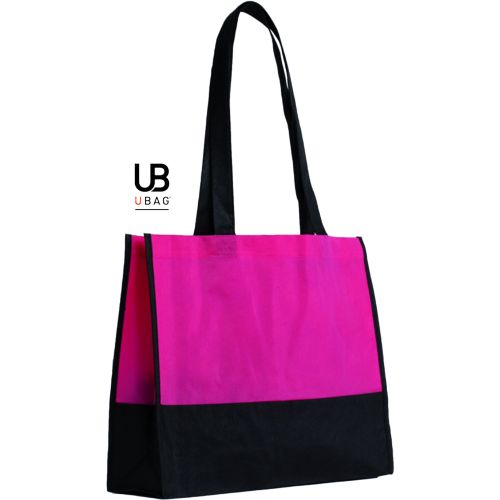 SAC SHOPPING BI-COULEUR 80GRS NON TISSÉ AVEC SOUFFLETS : TEL-AVIV