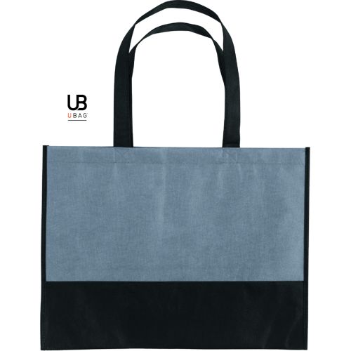 SAC SHOPPING BI-COULEUR 80GRS NON TISSÉ AVEC SOUFFLETS : TEL-AVIV