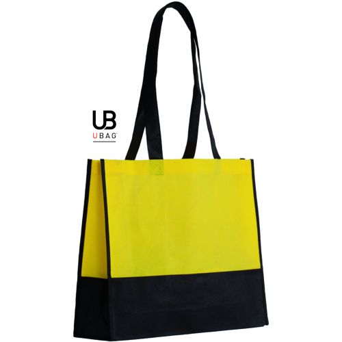SAC SHOPPING BI-COULEUR 80GRS NON TISSÉ AVEC SOUFFLETS : TEL-AVIV