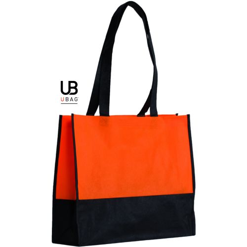 SAC SHOPPING BI-COULEUR 80GRS NON TISSÉ AVEC SOUFFLETS : TEL-AVIV