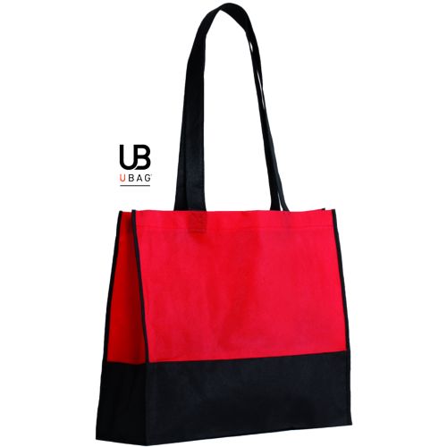 SAC SHOPPING BI-COULEUR 80GRS NON TISSÉ AVEC SOUFFLETS : TEL-AVIV