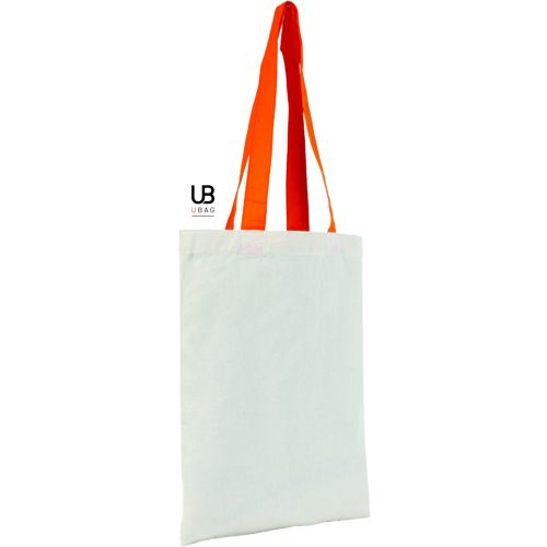 PETIT TOTE BAG 130GRS COTON AVEC ANSES DE COULEURS : SARASOTA