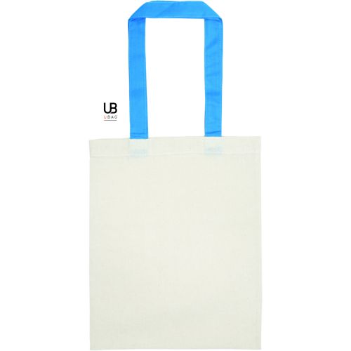 PETIT TOTE BAG 130GRS COTON AVEC ANSES DE COULEURS : SARASOTA