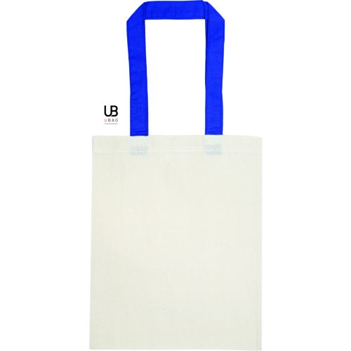 PETIT TOTE BAG 130GRS COTON AVEC ANSES DE COULEURS : SARASOTA