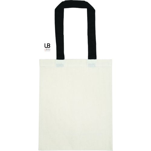 PETIT TOTE BAG 130GRS COTON AVEC ANSES DE COULEURS : SARASOTA