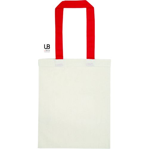 PETIT TOTE BAG 130GRS COTON AVEC ANSES DE COULEURS : SARASOTA