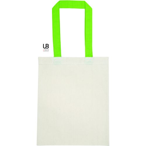 PETIT TOTE BAG 130GRS COTON AVEC ANSES DE COULEURS : SARASOTA