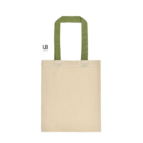 PETIT TOTE BAG 130GRS COTON AVEC ANSES DE COULEURS : SARASOTA