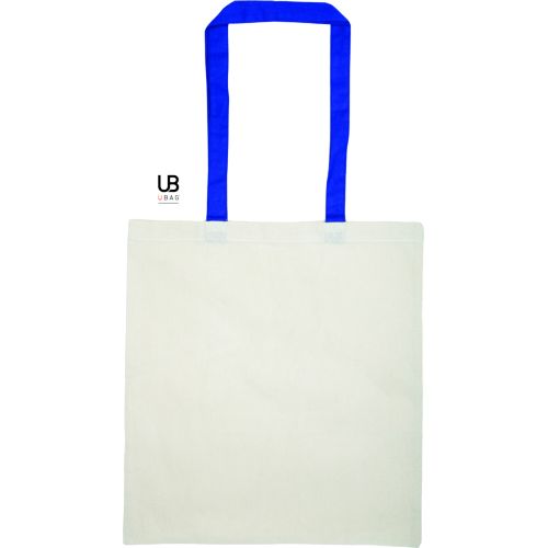 TOTE BAG 130GRS COTON AVEC ANSES DE COULEURS : ATLANTA