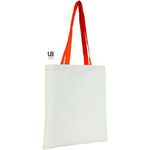 TOTE BAG 130GRS COTON AVEC ANSES DE COULEURS : ATLANTA