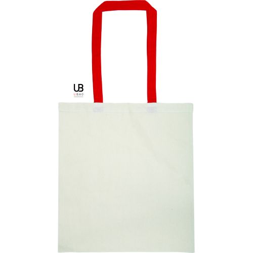 TOTE BAG 130GRS COTON AVEC ANSES DE COULEURS : ATLANTA - 2