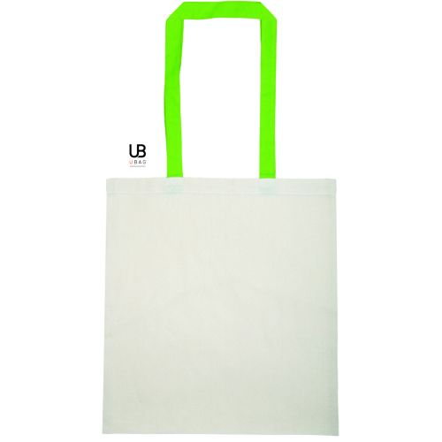 TOTE BAG 130GRS COTON AVEC ANSES DE COULEURS : ATLANTA
