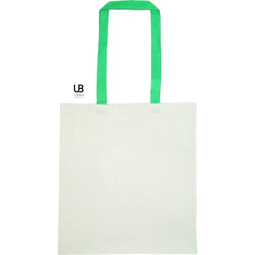 TOTE BAG 130GRS COTON AVEC ANSES DE COULEURS : ATLANTA