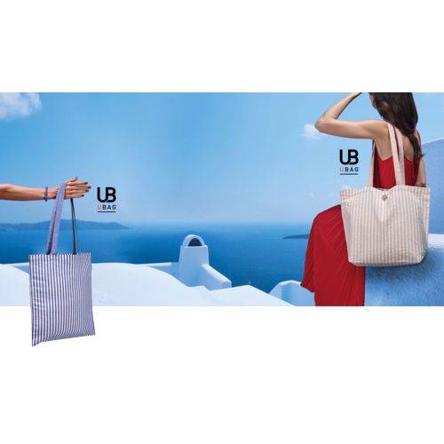 SAC SHOPPING 180GRS COTON RAYÉ : MYKONOS - 3