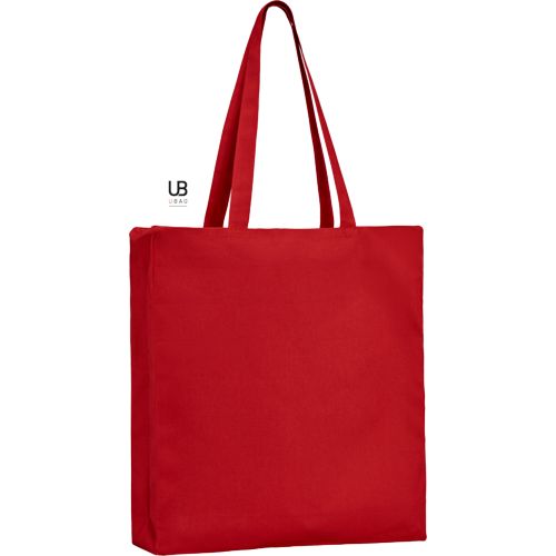 TOTE BAG 220 GRS COTON ZIPPÉ AVEC SOUFFLETS : BEL AIR