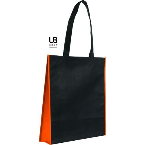 TOTE BAG AVEC SOUFFLET UNI ET BI-COULEUR 80GRS NON TISSÉ AVEC SOUFFLETS : MONTE CARLO