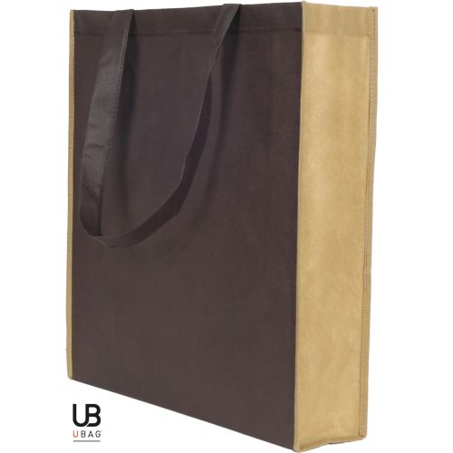 TOTE BAG AVEC SOUFFLET UNI ET BI-COULEUR 80GRS NON TISSÉ AVEC SOUFFLETS : MONTE CARLO