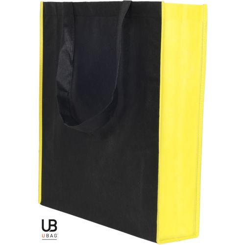 TOTE BAG AVEC SOUFFLET UNI ET BI-COULEUR 80GRS NON TISSÉ AVEC SOUFFLETS : MONTE CARLO