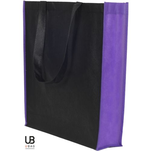 TOTE BAG AVEC SOUFFLET UNI ET BI-COULEUR 80GRS NON TISSÉ AVEC SOUFFLETS : MONTE CARLO