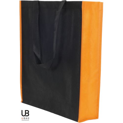 TOTE BAG AVEC SOUFFLET UNI ET BI-COULEUR 80GRS NON TISSÉ AVEC SOUFFLETS : MONTE CARLO
