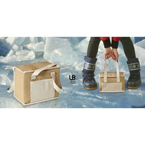 PETIT SAC ISOTHERME JUTE AVEC POCHE COTON : TORONTO - 3