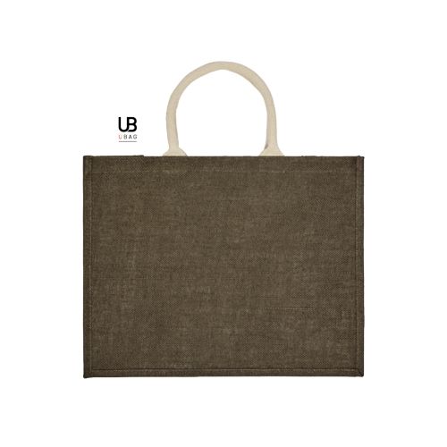 SAC SHOPPING EN JUTES COULEURS AVEC ANSES RONDES : KOS