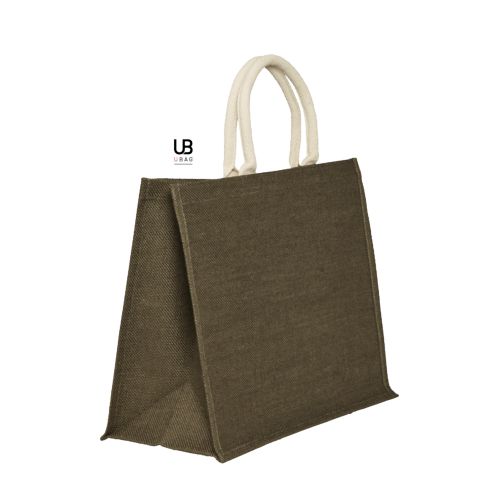 SAC SHOPPING EN JUTES COULEURS AVEC ANSES RONDES : KOS