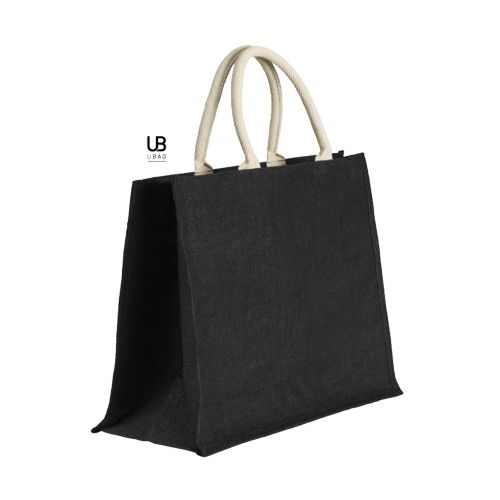 SAC SHOPPING EN JUTES COULEURS AVEC ANSES RONDES : KOS