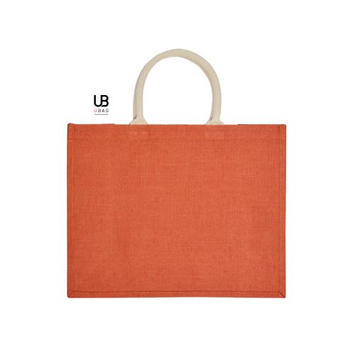 SAC SHOPPING EN JUTES COULEURS AVEC ANSES RONDES : KOS - 2