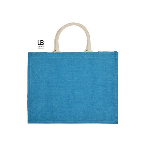 SAC SHOPPING EN JUTES COULEURS AVEC ANSES RONDES : KOS