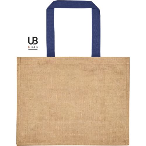 SAC SHOPPING EN JUTE AVEC POIGNÉES EN COTON TEINTÉE : PAROS
