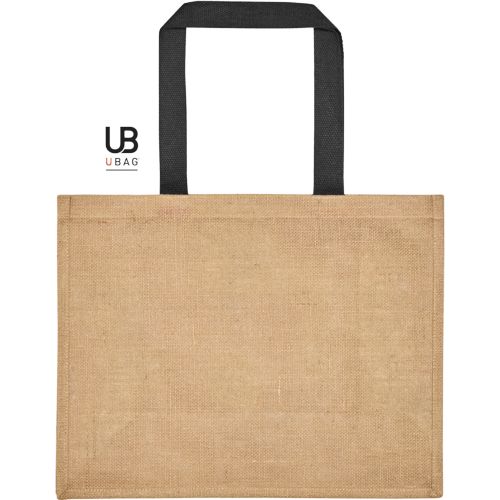 SAC SHOPPING EN JUTE AVEC POIGNÉES EN COTON TEINTÉE : PAROS