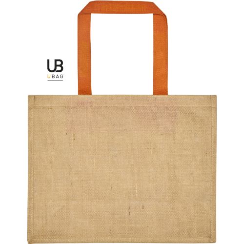 SAC SHOPPING EN JUTE AVEC POIGNÉES EN COTON TEINTÉE : PAROS - 2