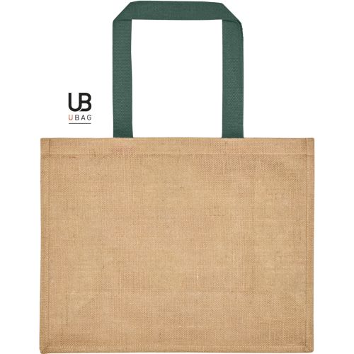 SAC SHOPPING EN JUTE AVEC POIGNÉES EN COTON TEINTÉE : PAROS