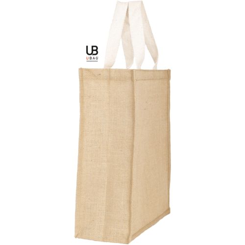 SAC SHOPPING EN JUTE AVEC ANSES EN COTON PLATES : IPANÉMA - 3