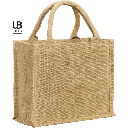 PETIT SAC SHOPPING EN JUTE SCINTILLANTE LUREX AVEC ANSES RONDES : VAIL - 1