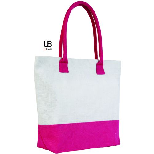 SAC SHOPPING T-BOTTOM EN JUTE : CAPRI