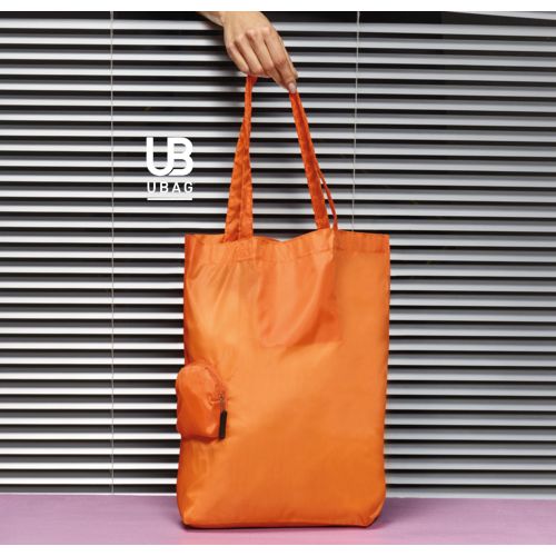 SAC PLIABLE T-BOTTOM 190T POLYESTER AVEC POCHE ZIPPÉE : JANE - 5