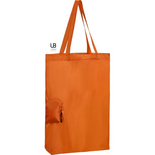 SAC PLIABLE T-BOTTOM 190T POLYESTER AVEC POCHE ZIPPÉE : JANE