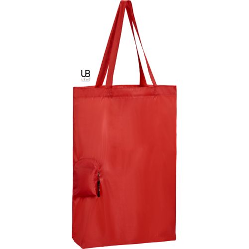 SAC PLIABLE T-BOTTOM 190T POLYESTER AVEC POCHE ZIPPÉE : JANE