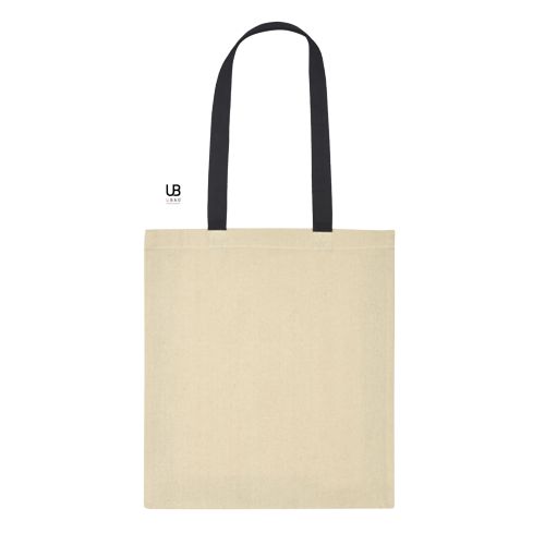 TOTE BAG 220 GRS COTON AVEC POIGNÉES ET SOUFFLETS COLORÉS : BERKELEY