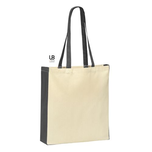 TOTE BAG 220 GRS COTON AVEC POIGNÉES ET SOUFFLETS COLORÉS : BERKELEY