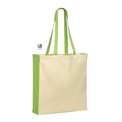 TOTE BAG 220 GRS COTON AVEC POIGNÉES ET SOUFFLETS COLORÉS : BERKELEY