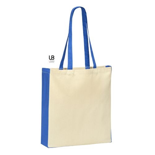 TOTE BAG 220 GRS COTON AVEC POIGNÉES ET SOUFFLETS COLORÉS : BERKELEY