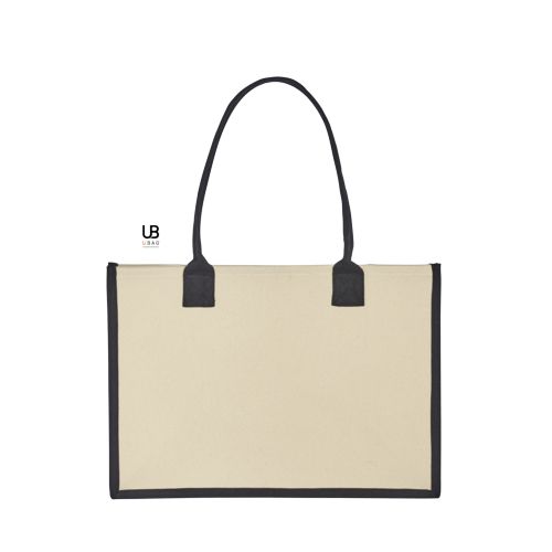 SAC SHOPPING 340GRS COTON CANVAS LAMINÉ AVEC FOND RIGIDE AMOVIBLE : PRINCESSE